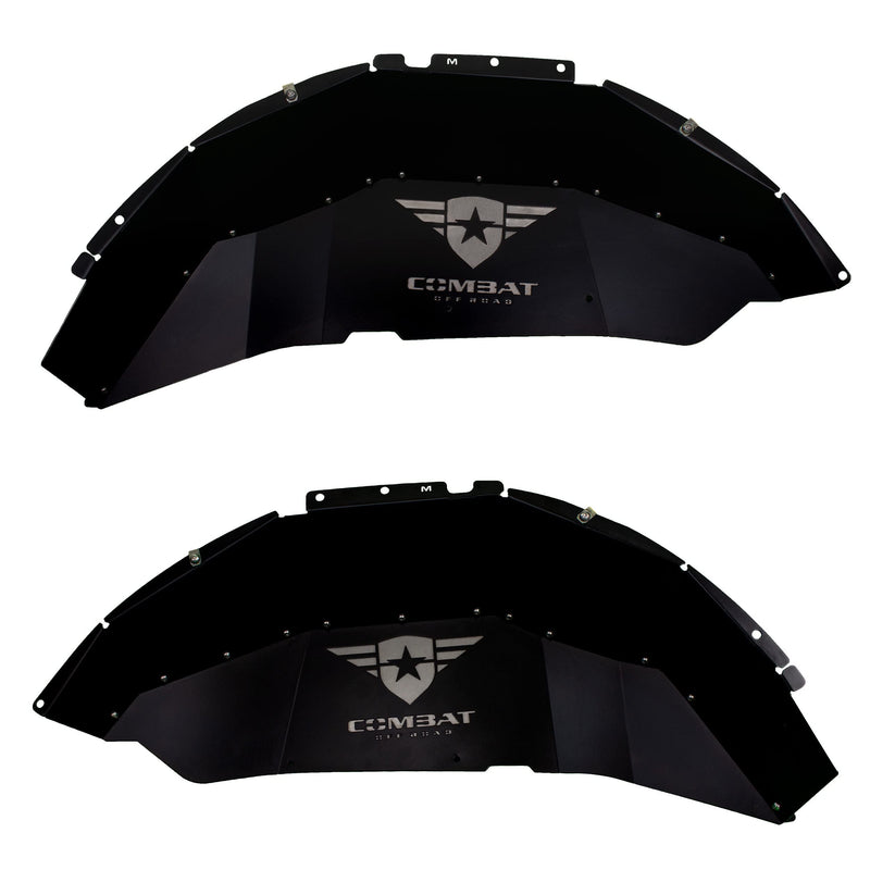 Battle Ready Combat Off Road Aluminum Inner Fender Kit - Rear Pair - Compatible with Jeep Wrangler JL/JLU