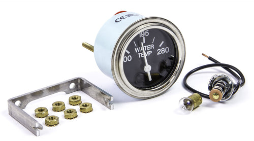 Heavy Duty Sierra International 80593P Electric 280 Degree F Water Temp Gauge for Inboard & Diesel Engines, 2"