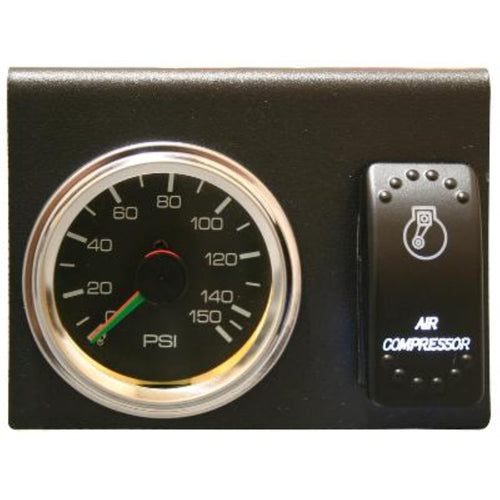 Dual Air Pressure Gauge Bulldog Winch 42077-150psi Switch and Bracket Set
