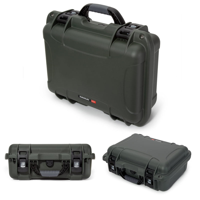 Waterproof Nanuk 920 Hard Case with Foam Insert - Olive