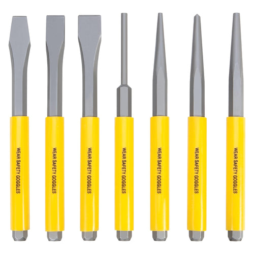 7pc Performance Tool W7510 Punch and Chisel Set