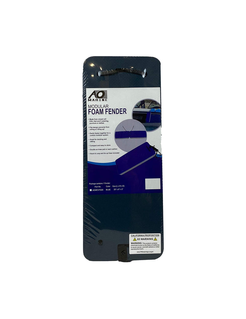 Marine AO Coolers Flat Fender - Small, Black