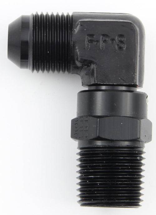 Size (-6) Fragola 499168-BL Black x 1/2 MPT 90° Swivel Adapter