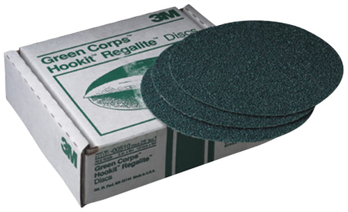 3M Green Corps 00515 Hookit Disc, 6 in, 40, 25 discs per carton