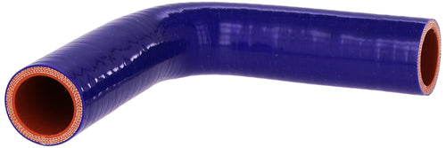 HPS Silicone HTSEC90-118-BLUE High Temperature 4-ply Reinforced 90 degree Elbow Coupler Hose, 75 PSI Maximum Pressure, 4" Leg Length on each side, 1-1/5" ID, Blue
