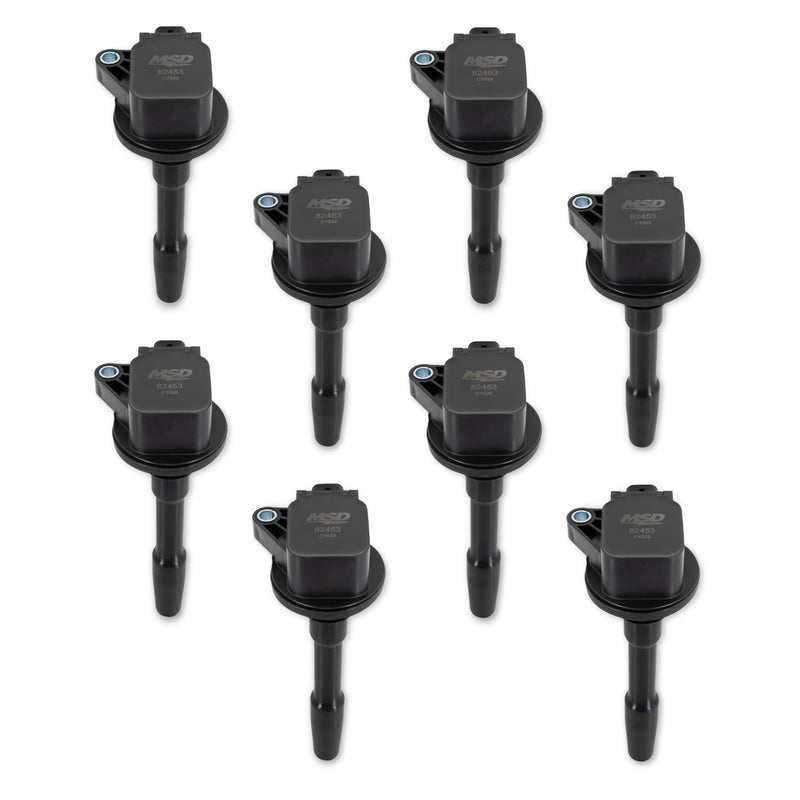 Blaster MSD 824538 Ignition Coil - Ford 5.2L - V8 - Supercharged - Black-8 Pack