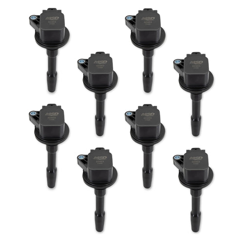 Blaster MSD 824538 Ignition Coil - Ford 5.2L - V8 - Supercharged - Black-8 Pack