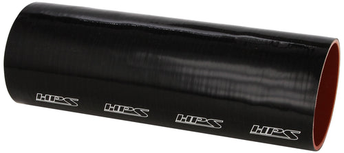 HPS Silicone HTST-400-BLK High Temperature 4-ply Reinforced Tube Coupler Hose, 30 PSI Maximum Pressure, 12" Length, 4" ID, Black