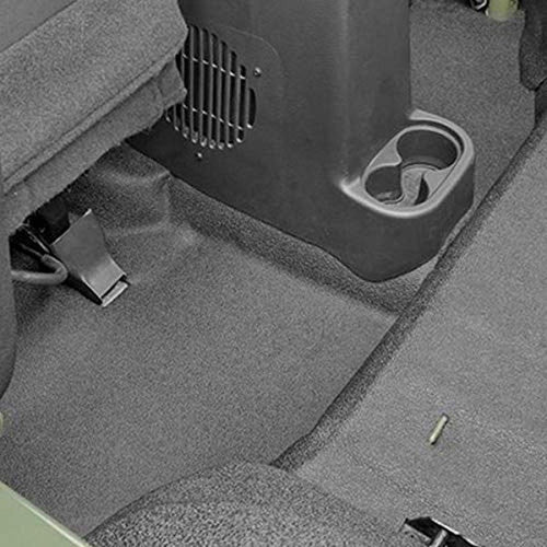 Jeep Bedtred - Bedrug | Fits 2018 - 2024 Jeep Wrangler JL 4-Door, Rear Cargo Kit w/Gap Hider, w/tailgate liner - Charcoal Grey, 6 pc. | BTJL18R4GH