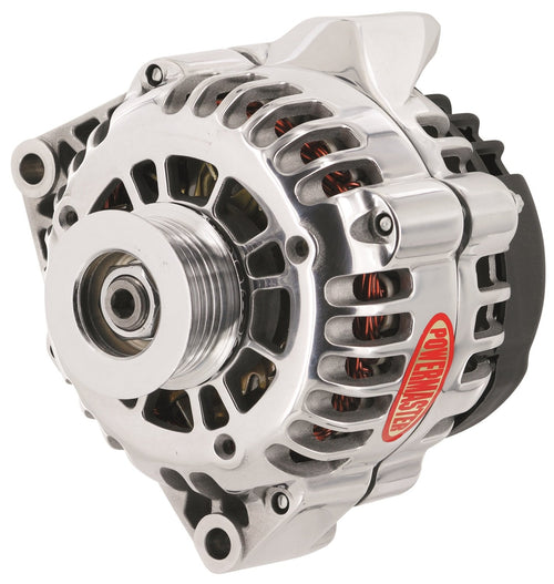 Alt GM CS130D Powermaster Polish 165A 6 grv Pulley PLFS VR