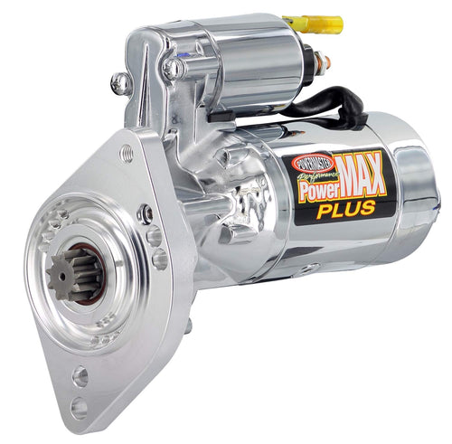 PowerMAX Plus Powermaster 19004-15 Starter with Billet (Black AMC/Jeep All V8, L6 (Except 4.0L) Early up to 1987 16:1 Chrome), 1 Pack