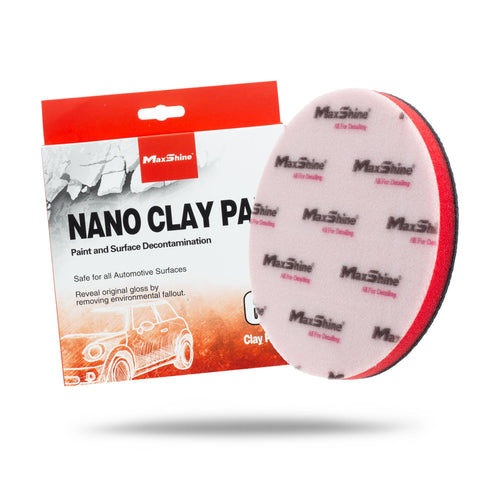 6" Maxshine Universal Clay Polishing Pad – Reusable Decontamination Pad for Car Detailing – Removes Overspray, Brake Dust, Sap & Water Spots – Use by Hand or DA Polisher