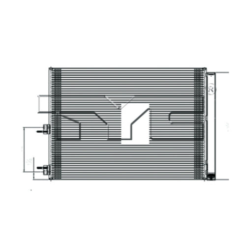 Condenser Assembly TYC 4389 Compatible with 2014-2019 Mercedes Benz C-Class