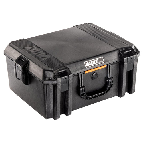 V550 Pelican Vault - Multi-Purpose Hard Case with Padded Dividers for Camera, Drone, Equipment, Electronics, and Gear (Black)