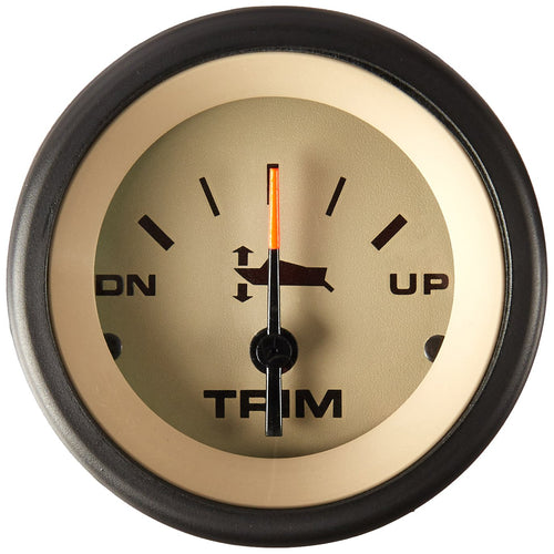 Sierra International Sahara Outboard 61908P Up - Down Dial Range & I/O Trim Gauge for Johnson/Evinrude, 2"