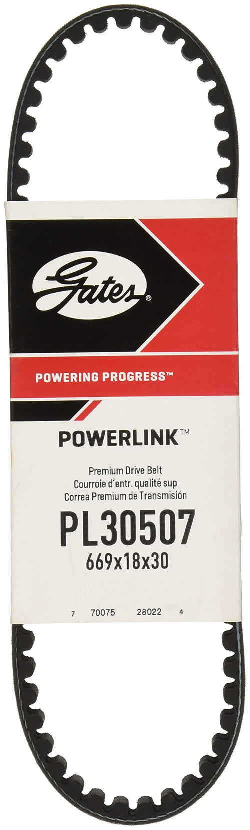 Gates Premium PL30507 PowerLink Continuously Variable Transmission (CVT) Scooter Belt