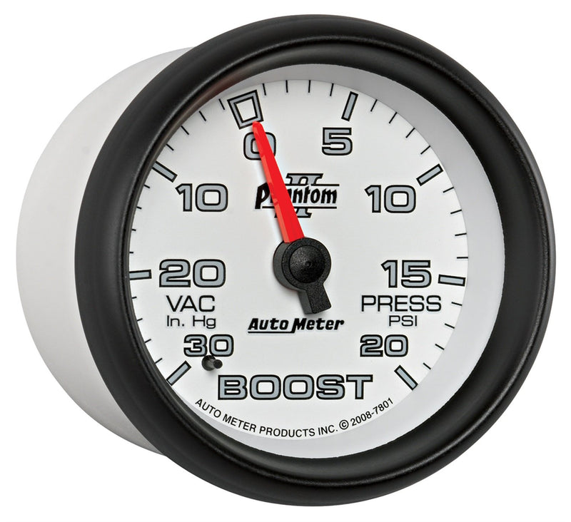 Auto Meter Phantom II 7801 Mechanical Boost/Vacuum Gauge