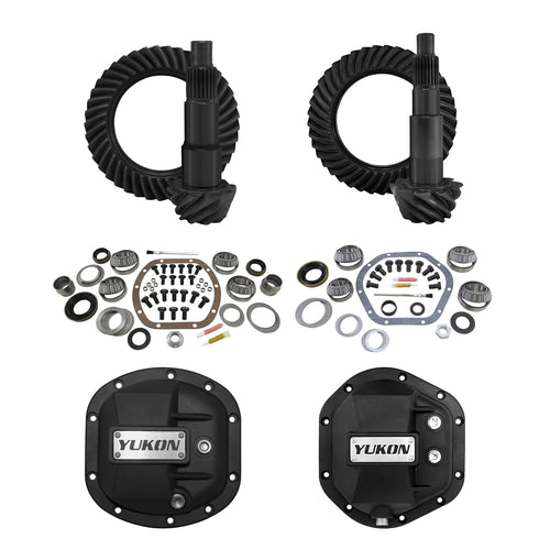 Stage 2 Yukon Re-Gear Kit w/Diff Covers for Dana 30/44, 4.88 Ratio, 24 Spline, Compatible with Jeep JK, YGK013STG2