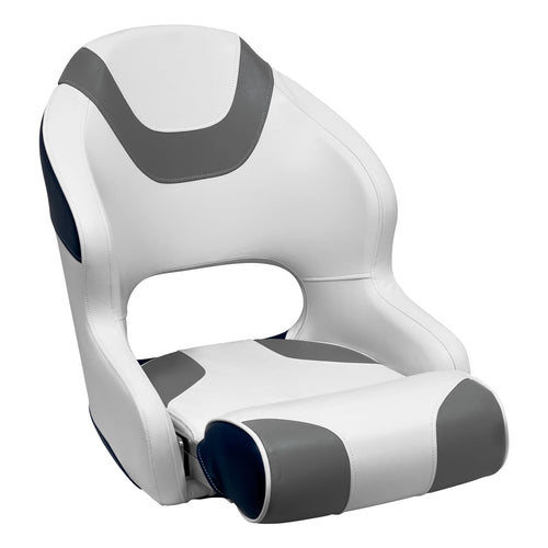 Baja Series Wise 3315-1773 Bucket Seat with Bolster, Brite White/Grey/Midnight Blue