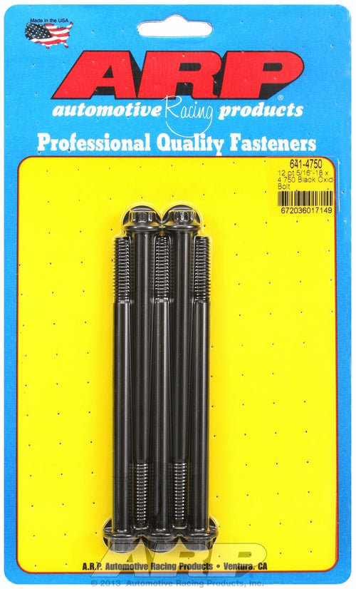 Black ARP (641-4750) Oxide Bolt
