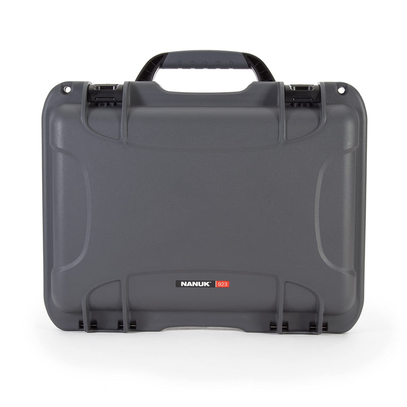 Waterproof Nanuk 923 Hard Case Empty with TSA Approved Travel Lock Latches - Graphite