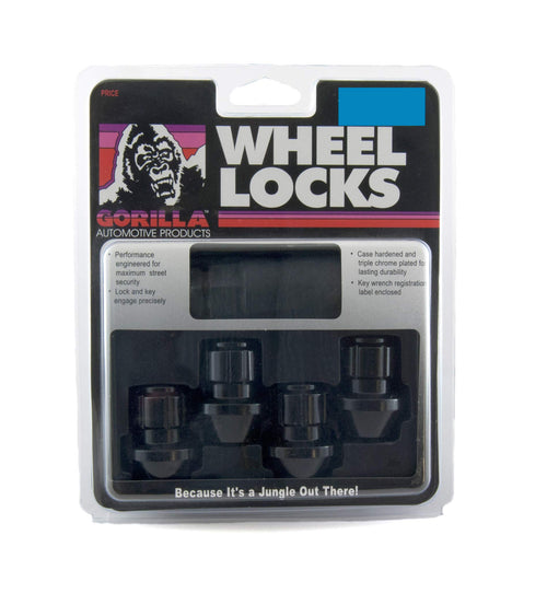 Black Gorilla Automotive Factory Style Wheel Lock Set (14mm x 1.50 Thread Size, 4-Pack)