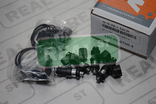 DeatschWerks 16U-02-0700-4 Matched Set Fuel Injectors 700cc (65lb), 1 Pack
