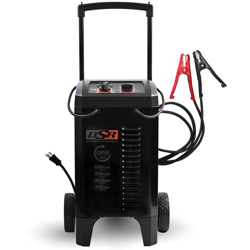 Schumacher Electric 6V/12V DSR ProSeries Manual Battery Charger & Engine Starter - 225A Heavy Duty Engine Starter - Truck, SUV & Large Battery Compatible - Color-Coded Clamps - DSR139