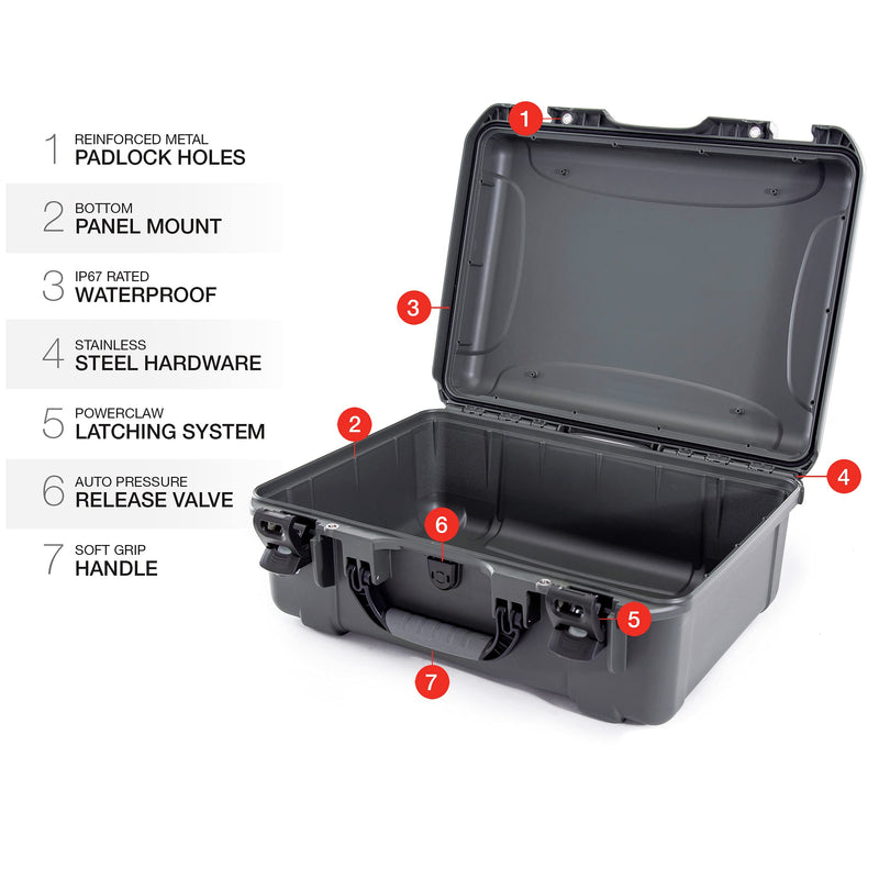 Graphite Nanuk 940 Waterproof Hard Case Empty