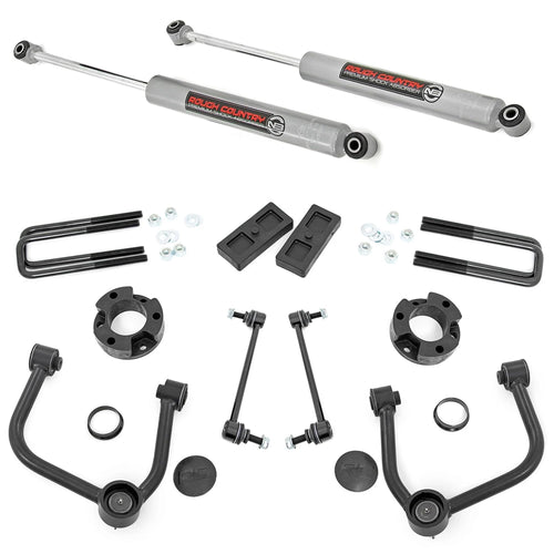 3.5" Lift Kit Rough Country with N3 Shocks for Ford Ranger 4WD (2024-2025) - Increased Ground Clearance, Aggressive Stance, Easy Bolt-on Installation