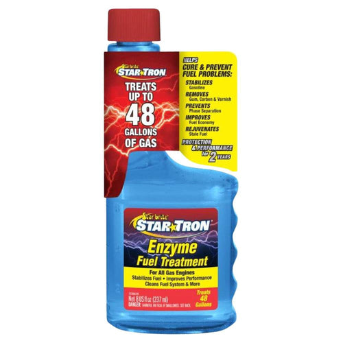 Star Tron Enzyme Fuel Treatment - Small Engine Formula – Gas Additive Rejuvenates & Stabilizes Old Gasoline - Cures Ethanol Problems & Prevents - 8 OZ (14308)