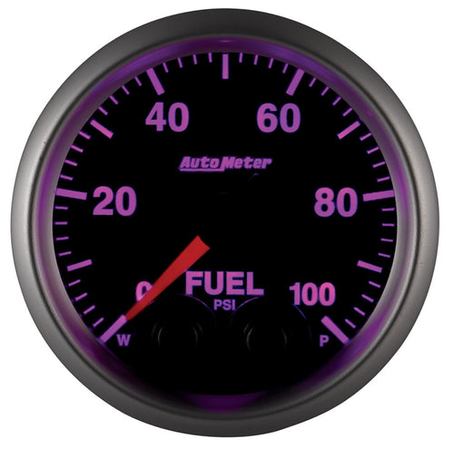 Gauge, AutoMeter 5671-05702-A, Fuelp, 2 1/16", 100Psi, Digital Stpr Mtr W/Pk & Wrn, Elite, 4An Sensor