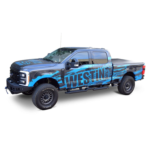 HDX Westin Running Boards fits 2015-2026 F-150 2022-2026 F-150 Lightning 2017-2026 F-250 F-350 F-450 F-550 Crew Cab Textured Black Pair
