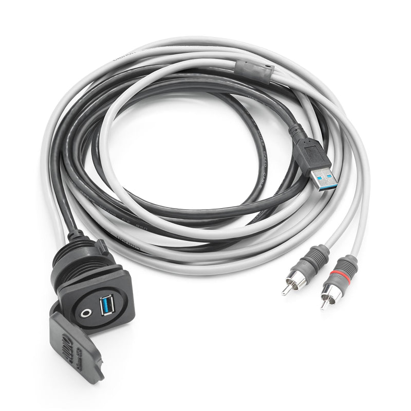 3.5mm Audio/USB Jack Clarion CMC-USB/3.5MM-PNL Panel Mounted