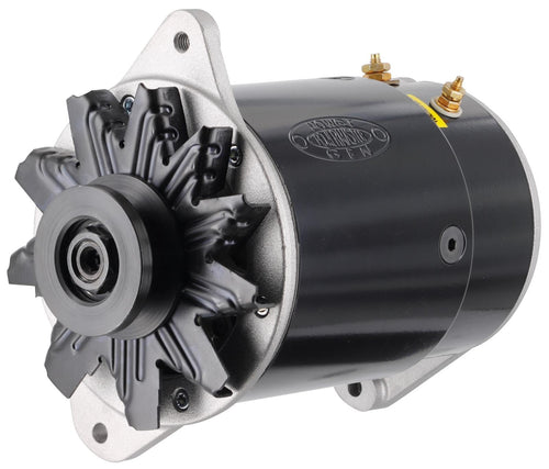 PowerGEN Powermaster GM Short Black 60A 6V Neg Grd w/Pulley for 3/8" Belt