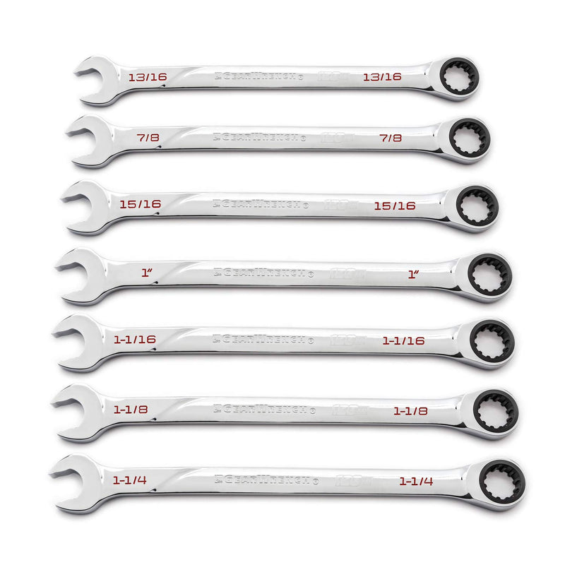 7 Pc. GEARWRENCH 120XP Universal Spline XL Ratcheting Combination Wrench Set, SAE - 86452