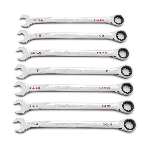 7 Pc. GEARWRENCH 120XP Universal Spline XL Ratcheting Combination Wrench Set, SAE - 86452