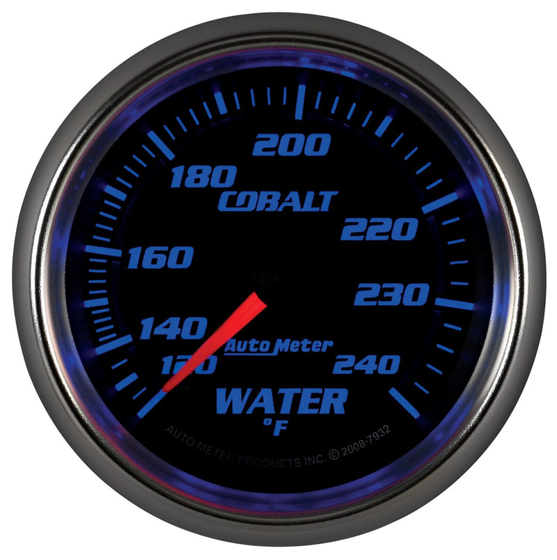 Cobalt Auto Meter 7932 Mechanical Water Temperature Gauge