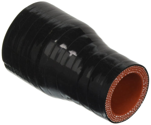 HPS Silicone HTSR-100-138-BLK High Temperature 4-ply Reinforced Reducer Coupler Hose, 100 PSI Maximum Pressure, 3" Length, 1" > 1-3/8" ID, Black