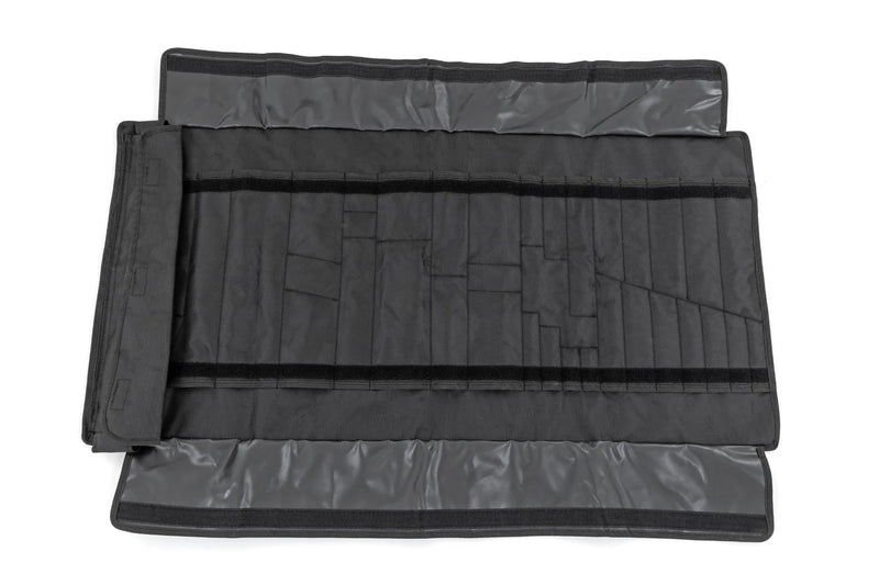 Rough Country Tool Bag Easy Roll-up for UTV and Off Road Vehicles - Water Resistant, 35 Tool Slots, 38" x 18.5"