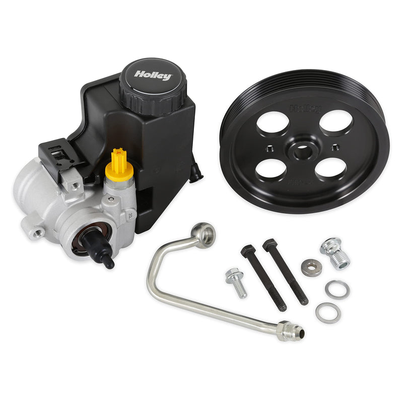 Holley Power Steering Kit 97-384 with Saginaw Type II Pump - Truck Style