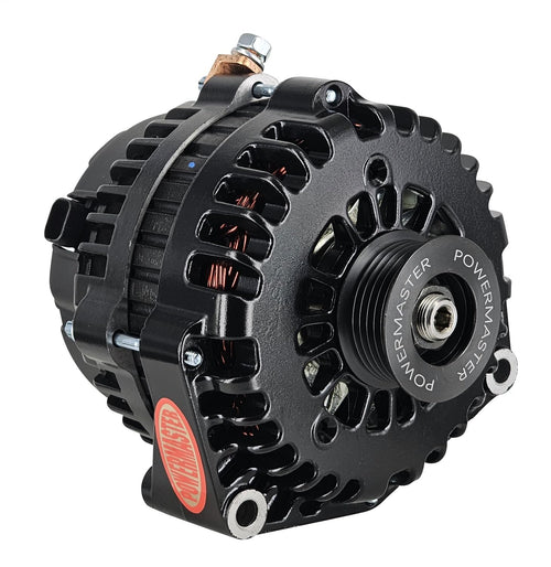 Alt GM Powermaster AD244 Black 220A 6 grv Pulley w/2 pin FR-L VR