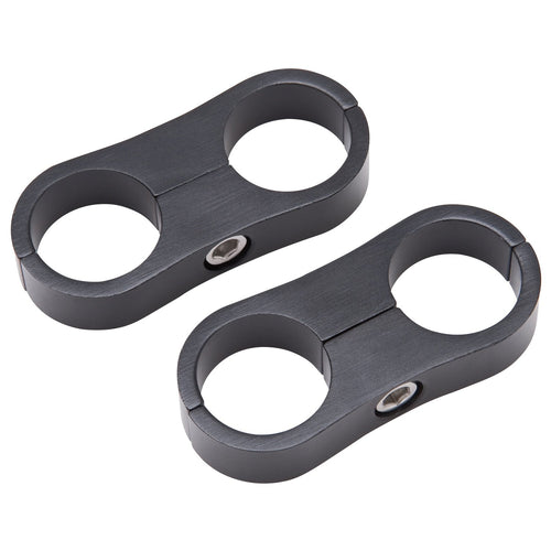 Hose Separator Edelbrock 654333 For -12 Braided Hose Black Anodize