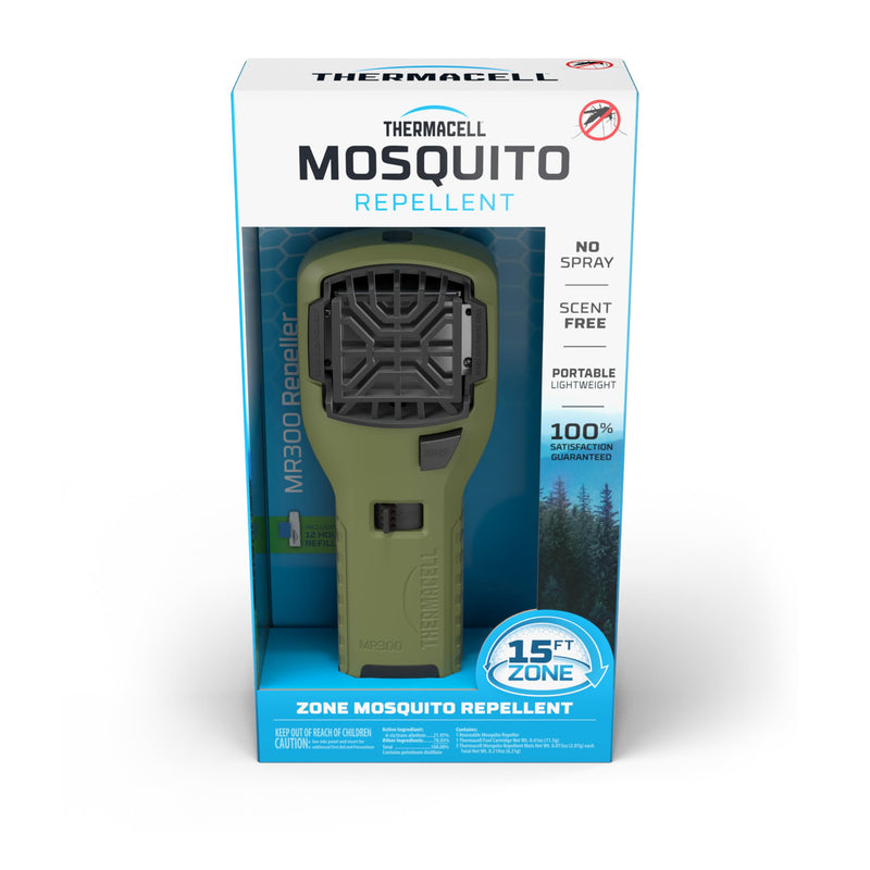 Mosquito Thermacell Portable Repeller; Includes 12-Hour Refill; 15 Foot Zone of Protection; Highly Effective Mosquito Repellent; Bug Spray Alternative; Scent Free