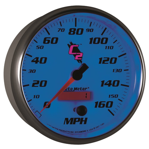 Auto Meter C2 7289 5" 160 mph In-Dash Electric Programmable Speedometer