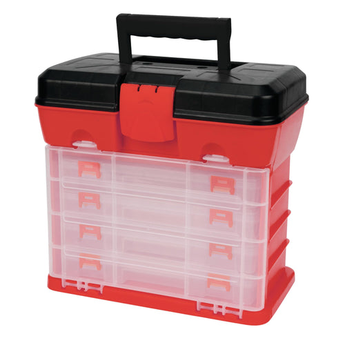 W54042 Performance Tool Plastic Rack System Tool Box with 4 Organizers