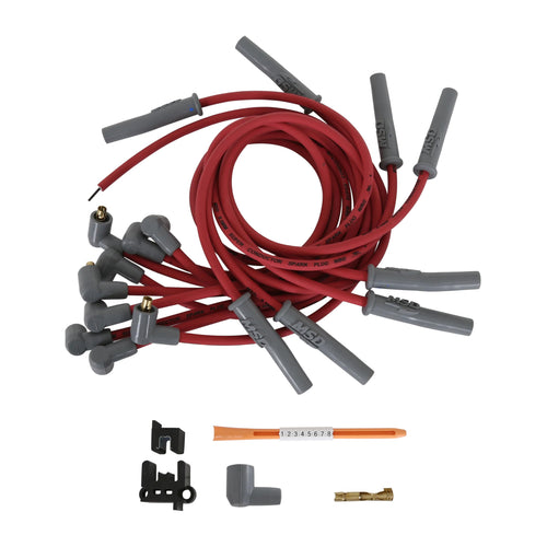 Super Conductor MSD 31859 Spark Plug Wire Set, Red