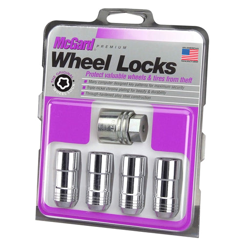 Cone Seat McGard 24205 Chrome Wheel Locks (M14 x 2.0 Thread Size) - Set of 4