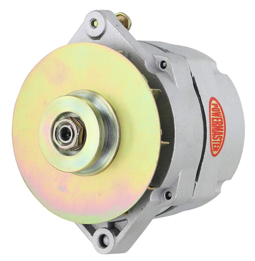 8-46101-347 Powermaster Natural Alternator (Upgrade 100A 1V Pulley & Baffle 1 Wire Motorola Replacement 1" Mating flange)