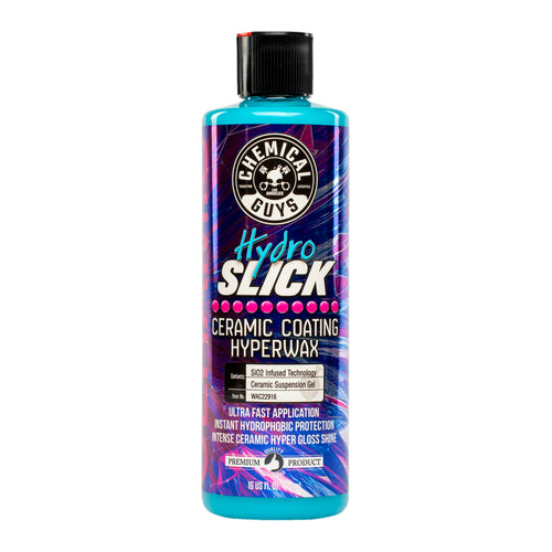 Chemical Guys HydroSlick SiO2 Intense Gloss Ceramic Coating HyperWax - High Shine and Long-Lasting Protection, Ceramic Coating for Cars, Safe for Trucks, SUVs, Motorcycles, RVs, and More - 16 fl oz